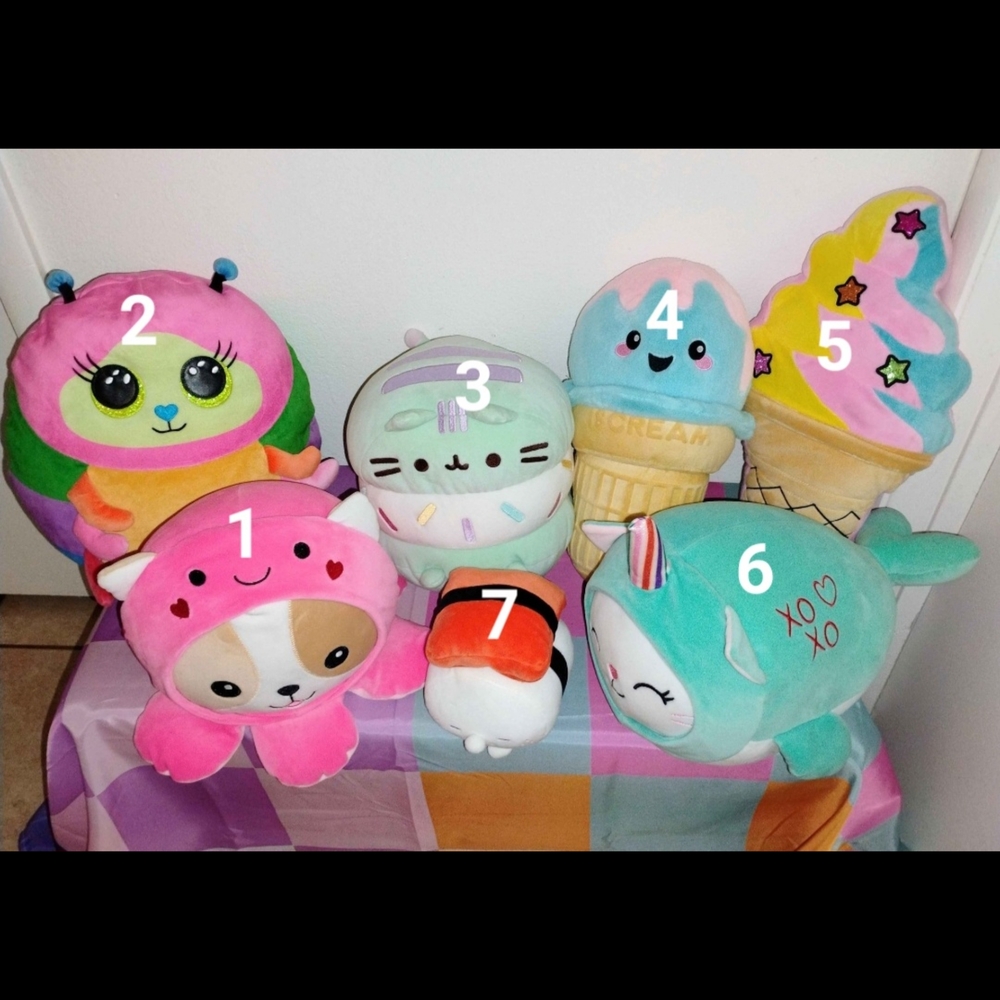 Colorful Kawaii Plush Pillow Cushions